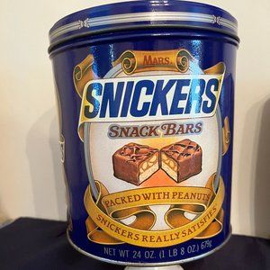 Vintage Snickers Snack Bar Tin, 1987